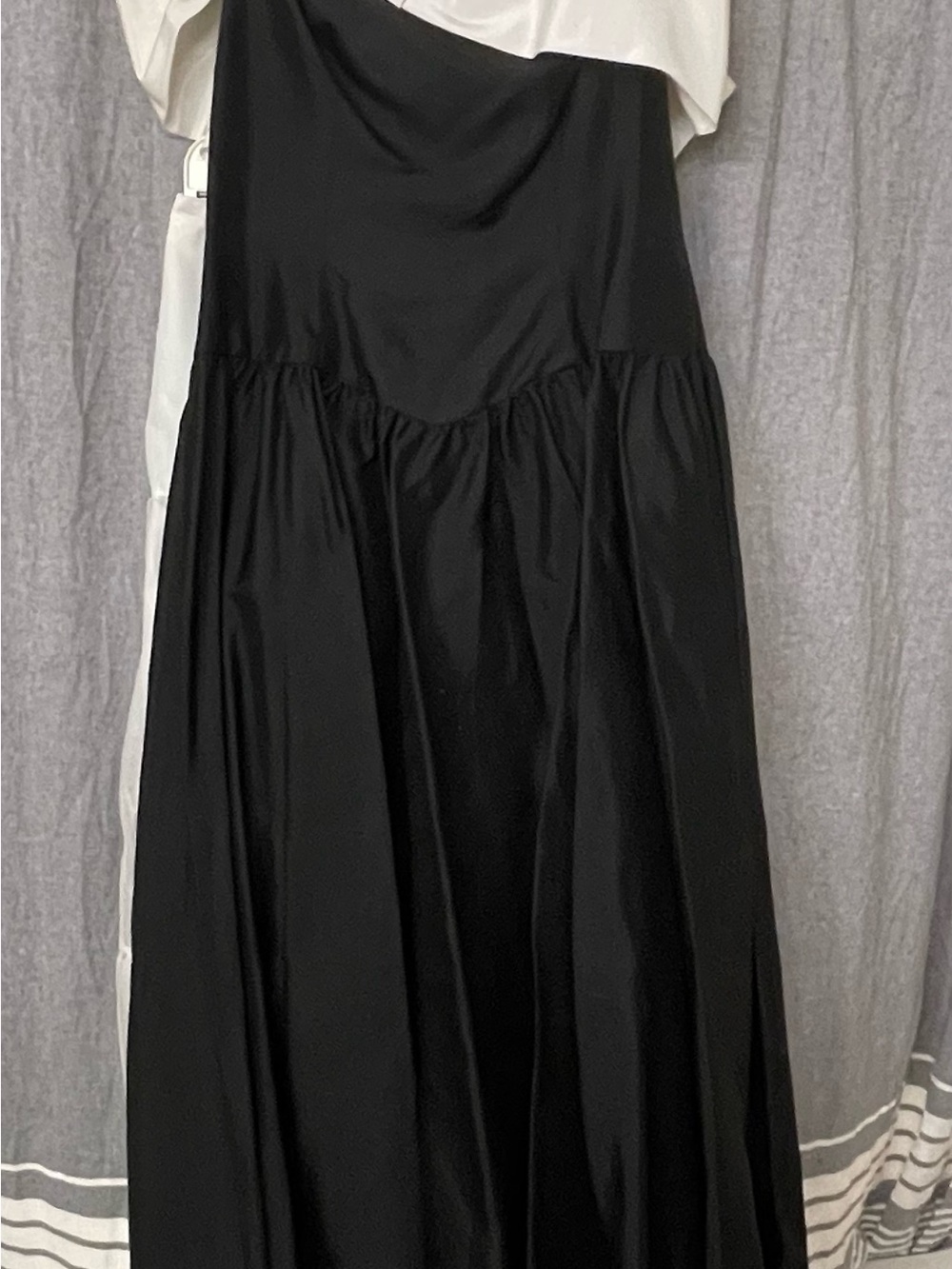 Black High-Low Dress with Sweetheart neckline
